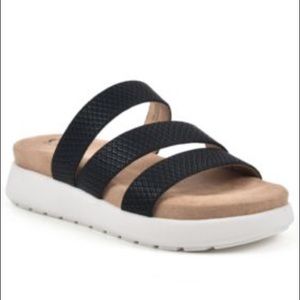 NWT Cliffs by White Mountain Womens Optinum ES PRINT Strap Sandal Shoes 9.5M